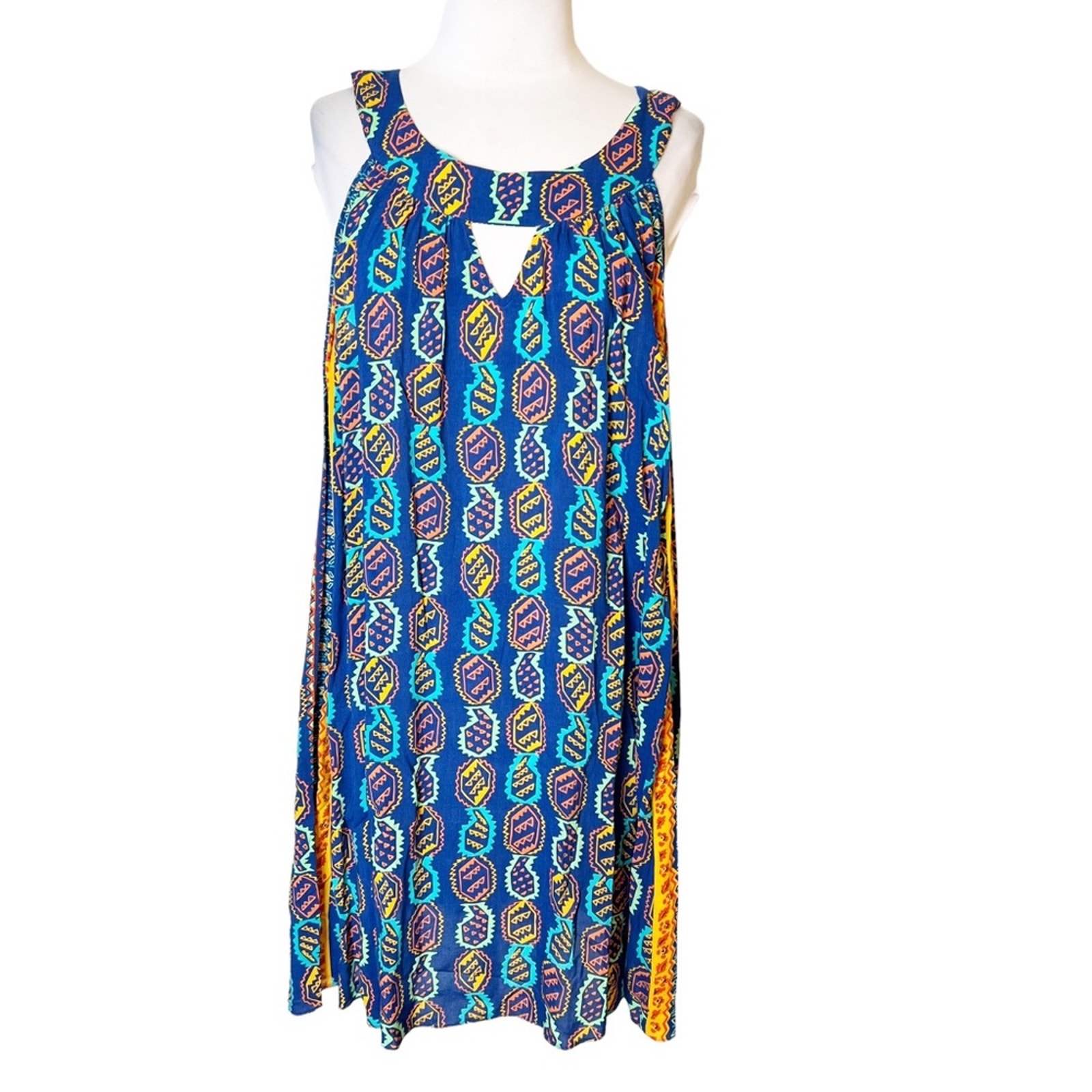 Anthropologie Plenty By Tracy Reese Trapeze Dress Printed Sz L